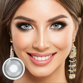 Lentes de contacto de color gris de hada para cosplay